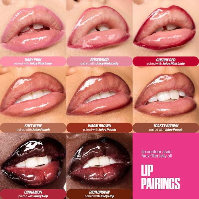 HUDA BEAUTY - Faux Filler Ultra-Hydrating Tinted Jelly Lip Oil - Juicy Peach