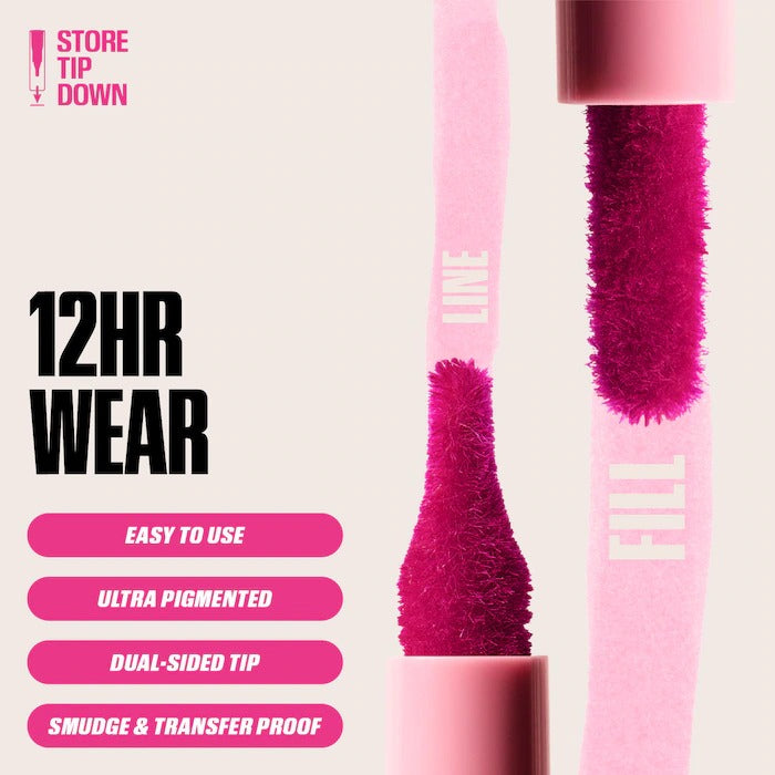 HUDA BEAUTY - Lip Contour Lip Stain for 12-Hour Wear - Rosewood