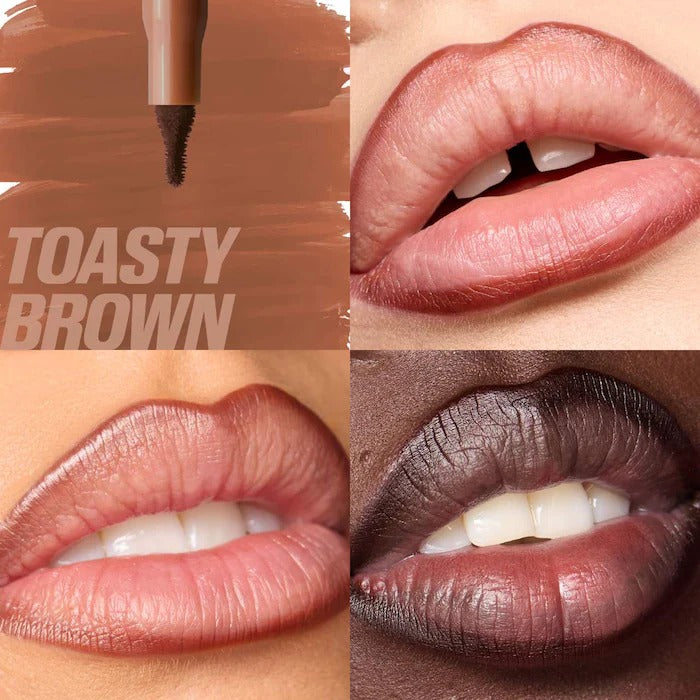 HUDA BEAUTY - Lip Contour Lip Stain for 12-Hour Wear - Toasty Brown
