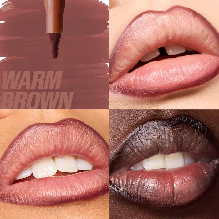 HUDA BEAUTY - Lip Contour Lip Stain for 12-Hour Wear - Warm Brown