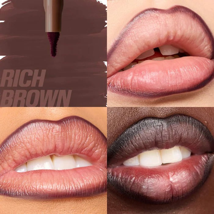 HUDA BEAUTY - Lip Contour Lip Stain for 12-Hour Wear - Rich Brown