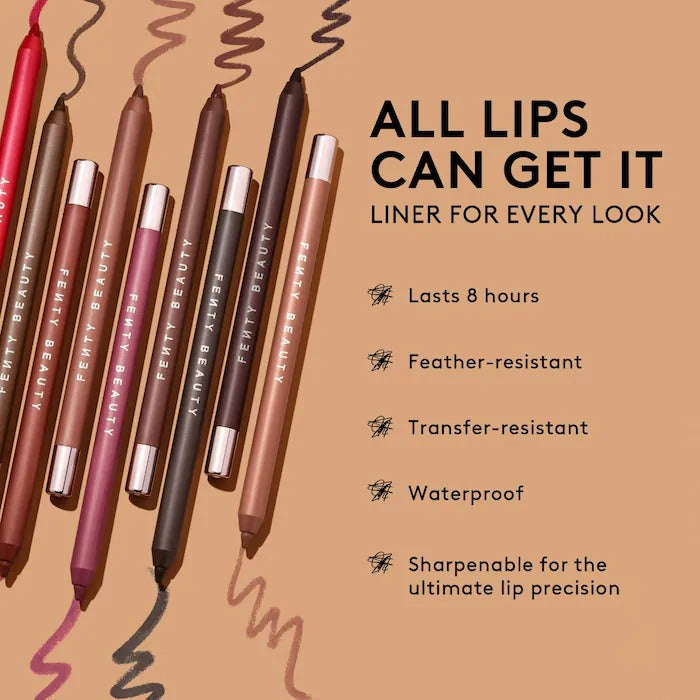 FENTY BEAUTY - Trace'd Out Longwear Waterproof Pencil Lip Liner - Thugz Blush Too