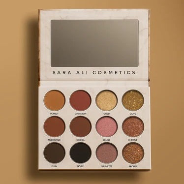 SARA ALI COSMETICS - Eyeshadow Palette - Brown Glazed