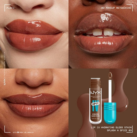 NYX - Lip I.V. Hydrating Gloss Serum - 03 Splash'n Spice