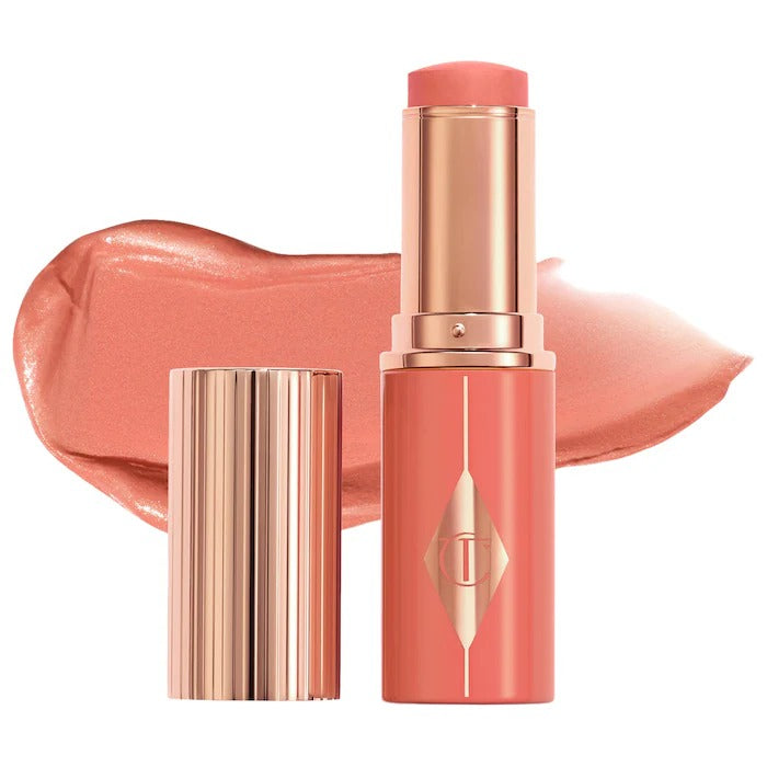 CHARLOTTE TILBURY - Unreal Lip + Cheek Glow Blush Stick - Peachy Glow