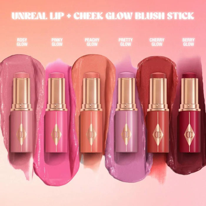 CHARLOTTE TILBURY - Unreal Lip + Cheek Glow Blush Stick - Pinky Glow