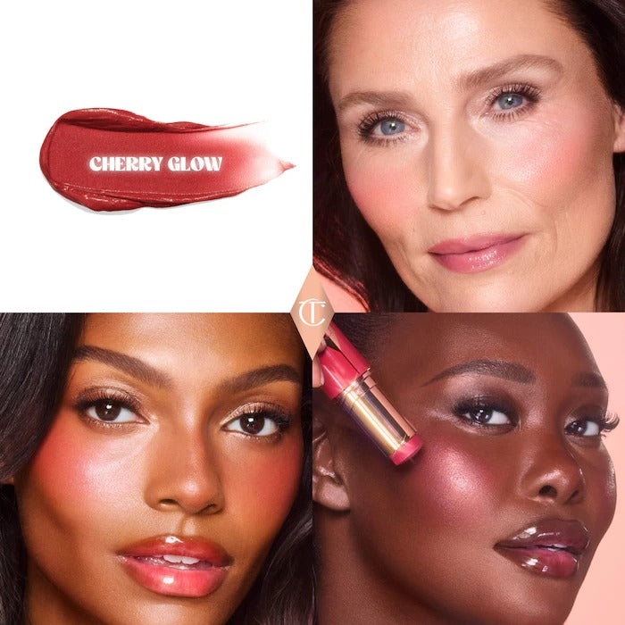 CHARLOTTE TILBURY - Unreal Lip + Cheek Glow Blush Stick - Cherry Glow