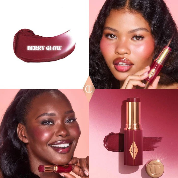 CHARLOTTE TILBURY - Unreal Lip + Cheek Glow Blush Stick - Berry Glow