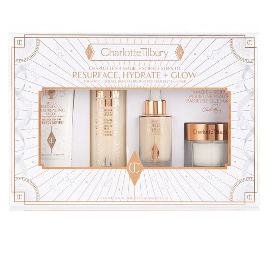 CHARLOTTE TILBURY - Charlotte's 4 Magic + Science Steps To Resurface, Hydrate and Glow Set