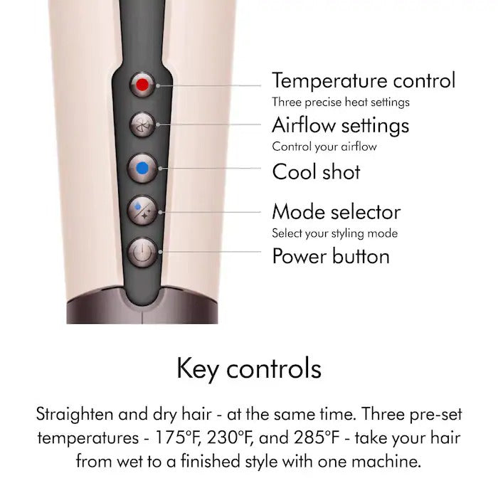DYSON - Airstrait™ dryer and straightener (Jasper Plum)