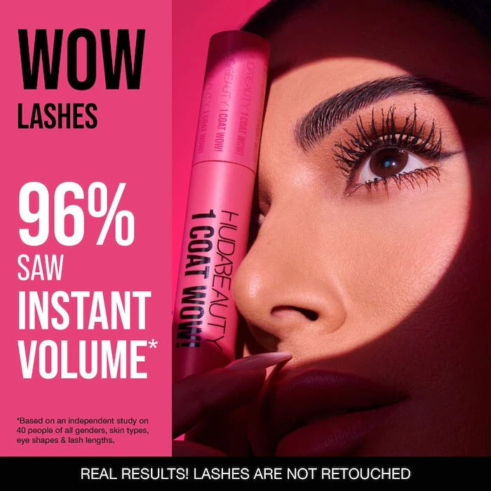 HUDA BEAUTY - Mini 1 Coat WOW! Extra Volumizing and Lifting Mascara - Very Vanta