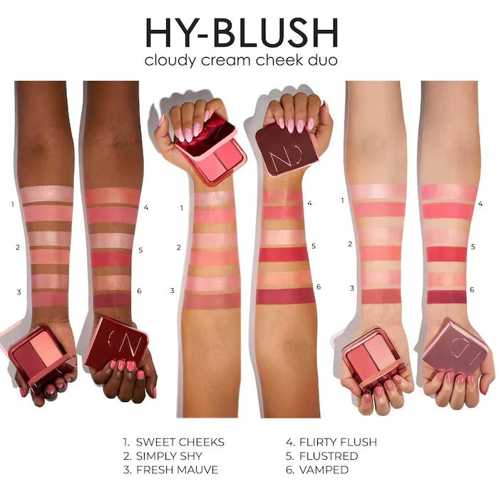 NATASHA DENONA Hy-Blush Cloudy Cream Cheek Duo Flustered In Pakistan 