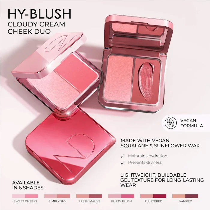 NATASHA DENONA Hy-Blush Cloudy Cream Cheek Duo Flustered In Pakistan 