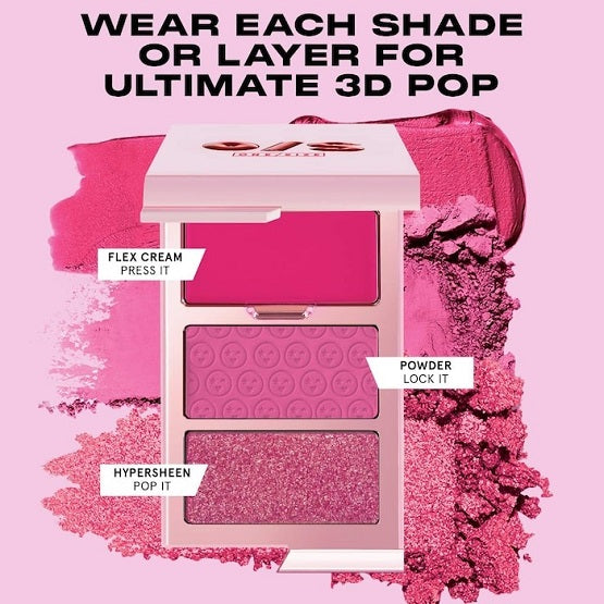 ONE/SIZE - Cheek Clapper 3D Blush Trio Palette - Rich Betch