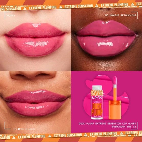 NYX - Duck Plump High Pigment Plumping Lip Gloss  - 12 BUBBLEGUM BAE