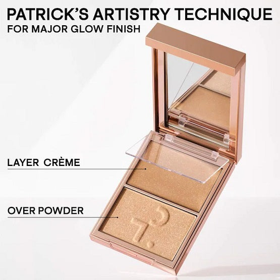 PATRICK TA - Major Glow Crème & Powder Light Reflecting Translucent Highlighter Duo - Baby