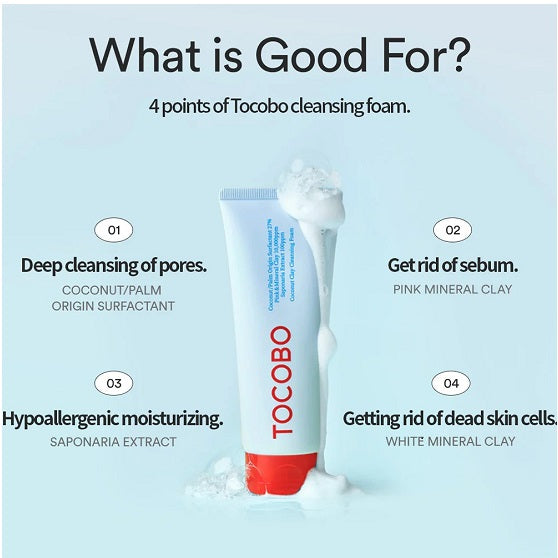 TOCOBO - Coconut Clay Cleansing Foam - 150ml