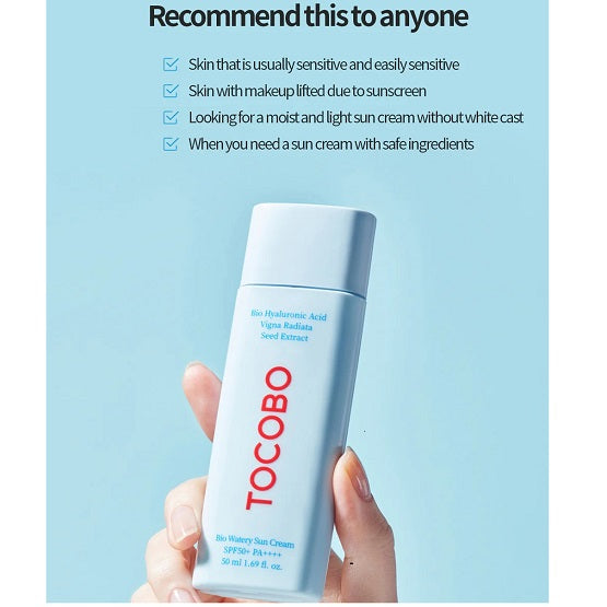 TOCOBO - Bio Watery Sun Cream SPF50 PA++++ - 50 ML