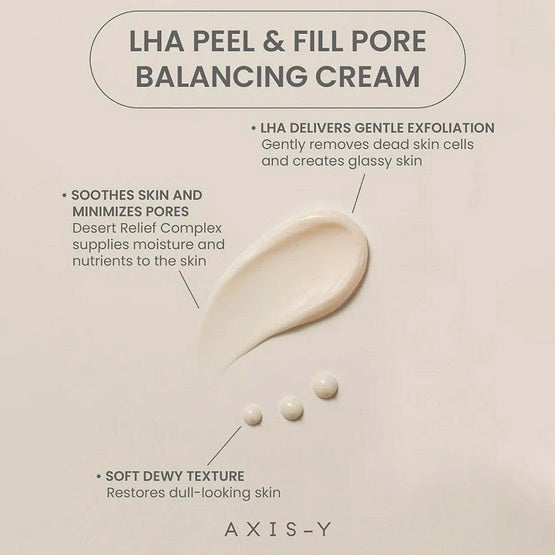 AXIS-Y - LHA Peel & Fill Pore Balancing Cream - 50ML