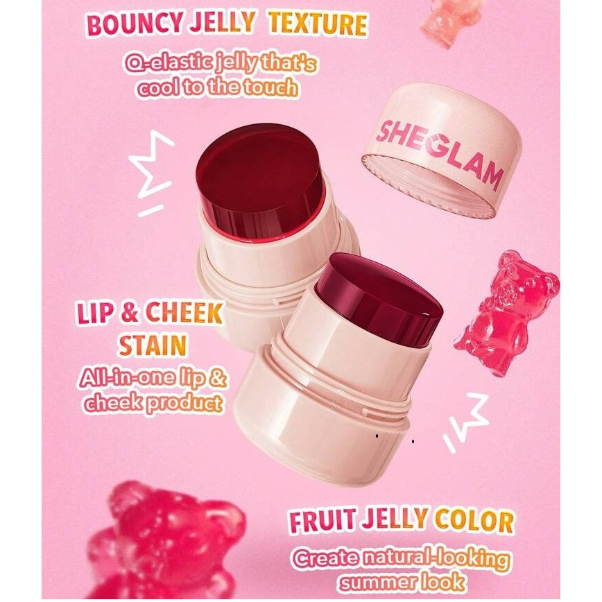 SHEGLAM - Jelly Licious Hydrating Lip & Blush Tint - CHEERIO