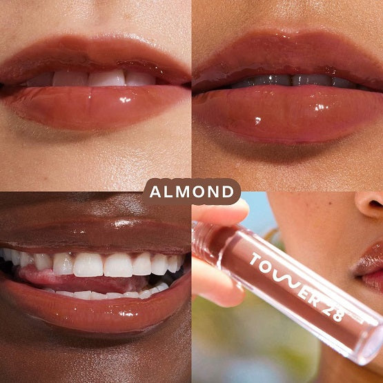 Tower 28 Beauty - ShineOn Lip Jelly Non-Sticky Gloss - Almond