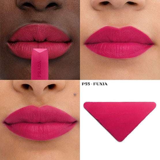 Prada Beauty Monochrome Hyper Matte Refillable Lipstick - P55 FUXIA