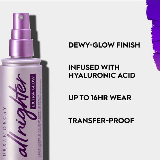 Urban Decay- All Nighter Extra Glow Dewy Setting Spray - 118ml