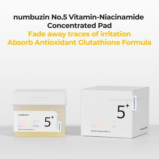 NUMBUZIN - No.5 Vitamin-Niacinamide Concentrated Pad 70 pads - 180ML