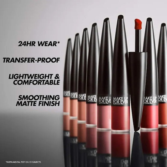 MAKE UP FOR EVER - Rouge Artist For Ever Matte 24HR Longwear Liquid Lipstick - 194 Immortal Rosewood