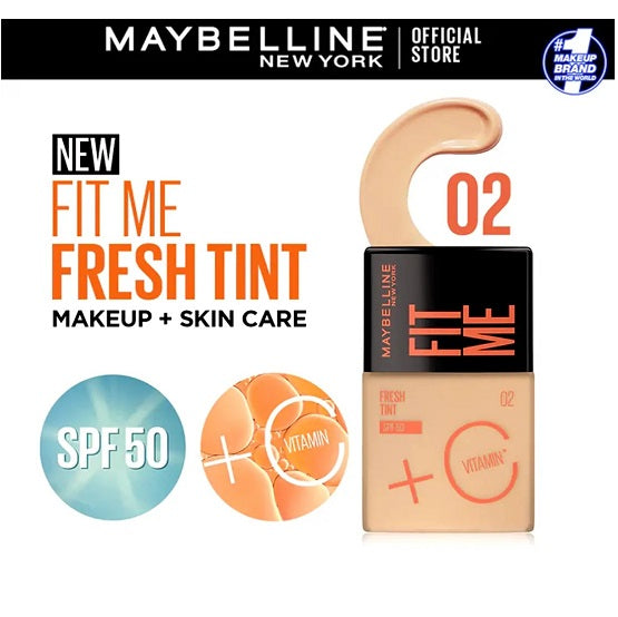 Maybelline - FIT ME FRESH TINT MAKEUP TINT + SKINCARE WITH SPF50/PA+++ - 02