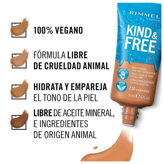Rimmel - Kind & Free Moisturising Skin Tint Foundation - 201 Classic Beige