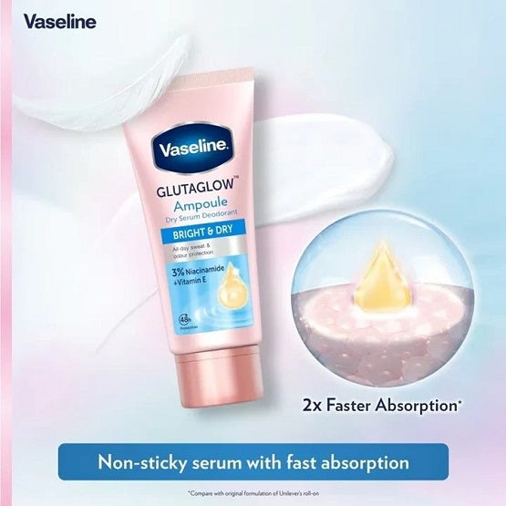 Vaseline - GlutaGlow Ampoule Dry Serum Deodorant Bright & Dry - 45ml