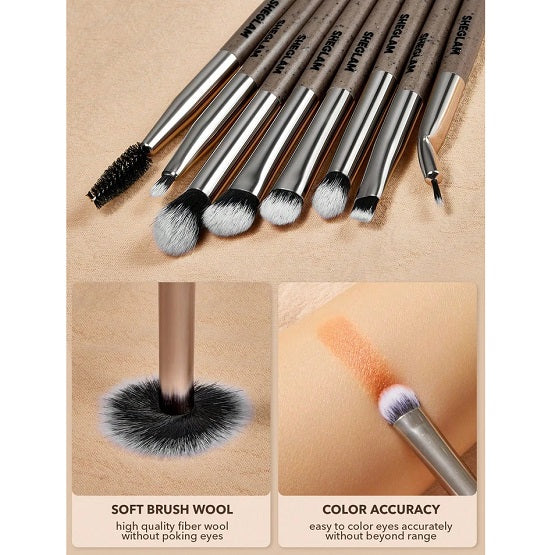 SHEGLAM - Glam Fam Brush Set 8 Pcs Makeup Brush Kit Set