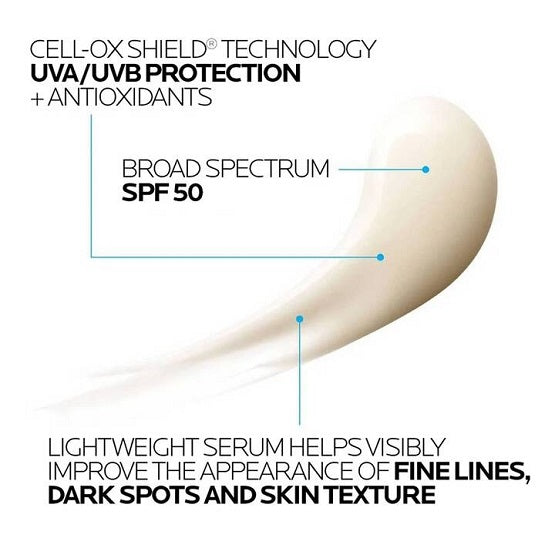 LA ROCHE POSAY - Anthelios Aox Antioxidan Serum With SPF 50 Sunscreen - 30ML