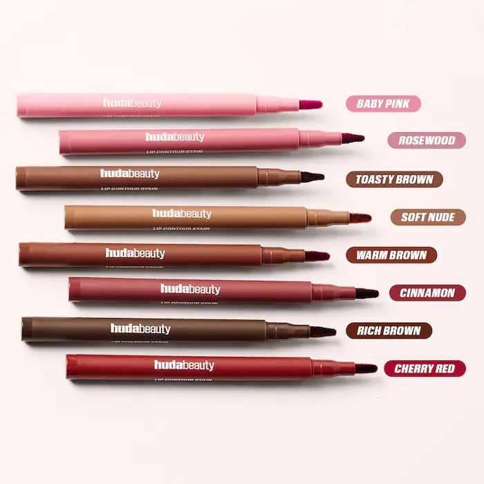 HUDA BEAUTY - Lip Contour Lip Stain for 12-Hour Wear - Soft Nude