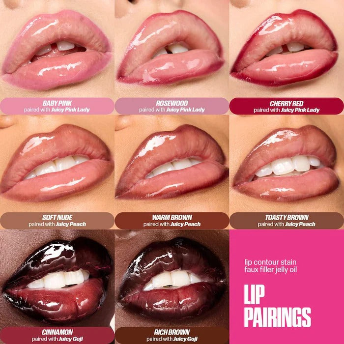 HUDA BEAUTY - Lip Contour Lip Stain for 12-Hour Wear - Soft Nude