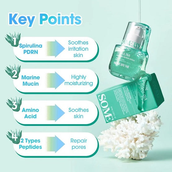 SOME BY MI - PDRN Spirulina Soothing Repair Serum - 50ml
