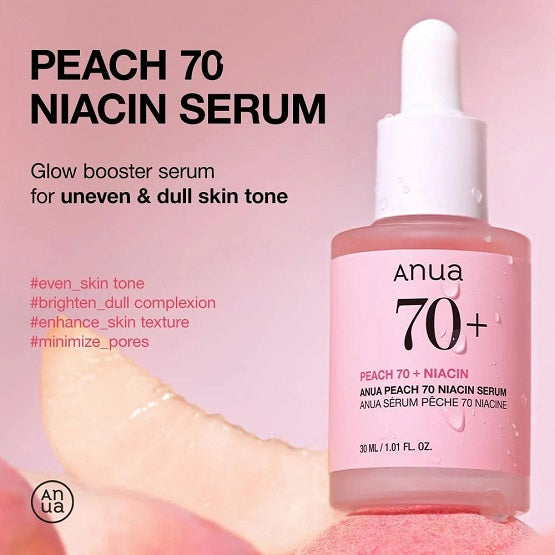 ANUA - Peach 70% Niacinamide Serum - 30ML