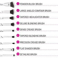 BH COSMETICS WHITE MARBLE 9 PIECE BRUSH SET WITH ANGLED BRUSH HOLDER in Pakistan