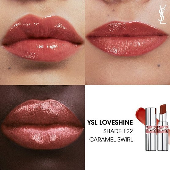 YSL LOVESHINE WET SHINE LIPSTICK Caramel Swirl The Vault Pk