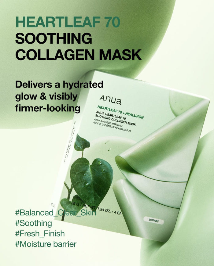 ANUA - Heartleaf 70 Soothing Collagen Mask - 1 Sheet