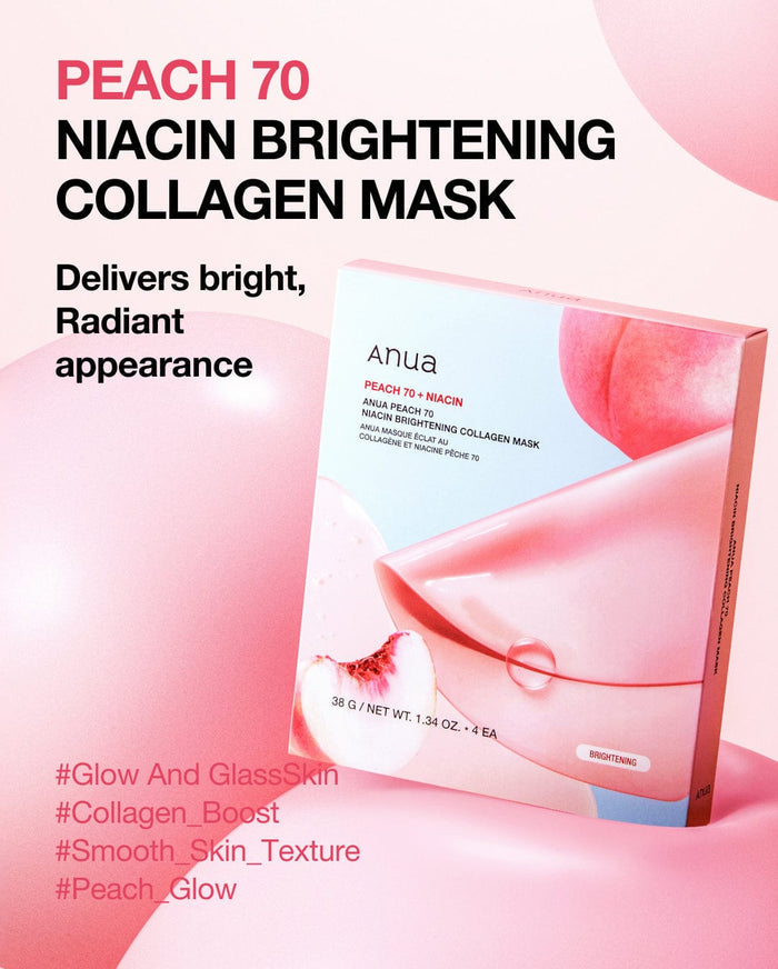 ANUA - Peach 70 Niacin Brightening Collagen Mask - 1 Sheet