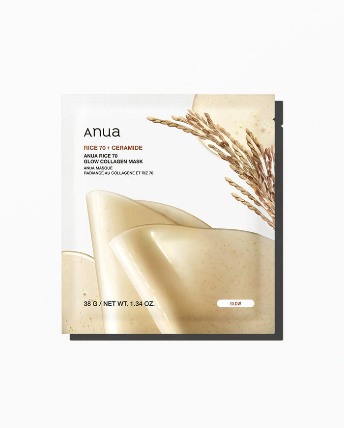 ANUA - Rice 70 Glow Collagen Mask - 1 Sheet