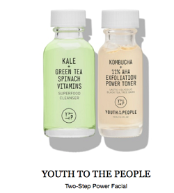 YOUTH TO THE PEOPLE - TWO STEP POWER FACIAL - 15ml each
